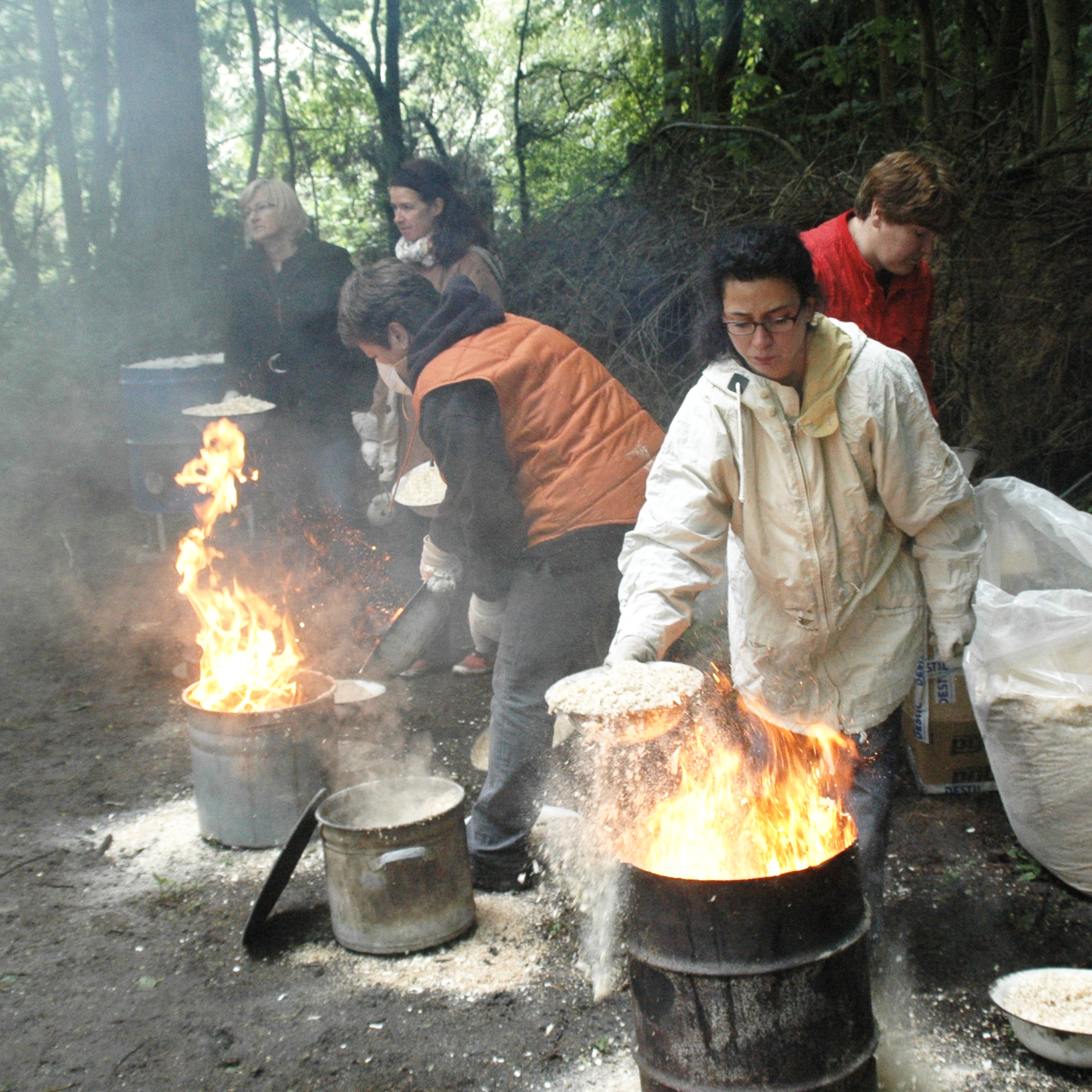 Raku firing